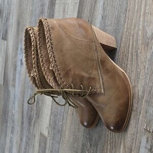 ANTELOPE| Brown Leather Lace Up Boots‎ | Size 40​